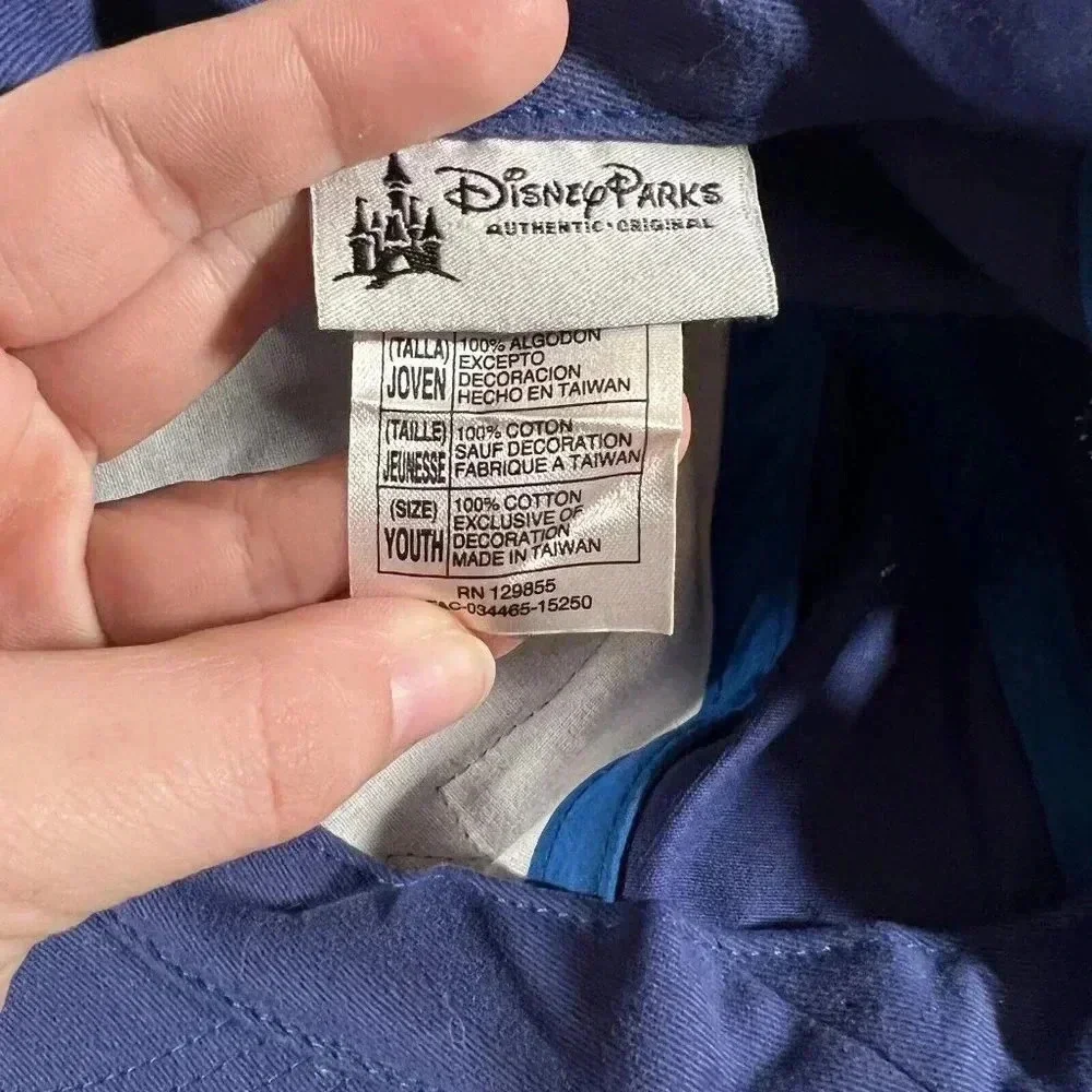 Disney Parks Youth Blue Mickey Mouse 60 Year Anniversary Baseball‎ Hat Cap